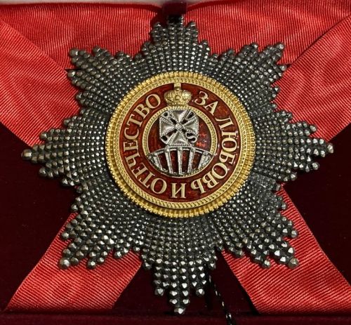 Звезда ордена Святой Екатерины бриллиантовой огранки (гранёная)