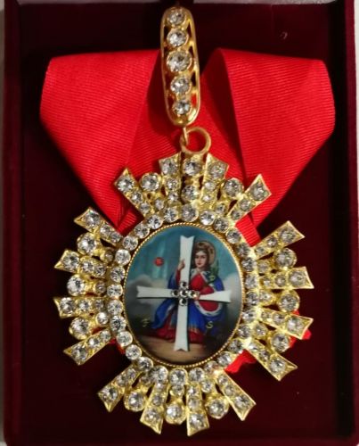 Крест ордена Святой Екатерины (с хрусталем swarovski)