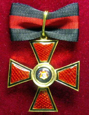 Крест ордена Святого Владимира 3 степени.