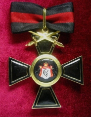 Крест ордена Святого Владимира 1 ст. (с верхними мечами, чёрной эмали)