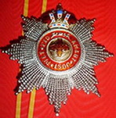 Звезда ордена Святой Анны бриллиантовой огранки (с короной)