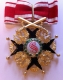 Крест  ордена Святого Станислава 1 ст. (с верхними мечами,чёрной эмали)