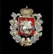Герб Московской губернии большой (с хрусталём Swarovski)